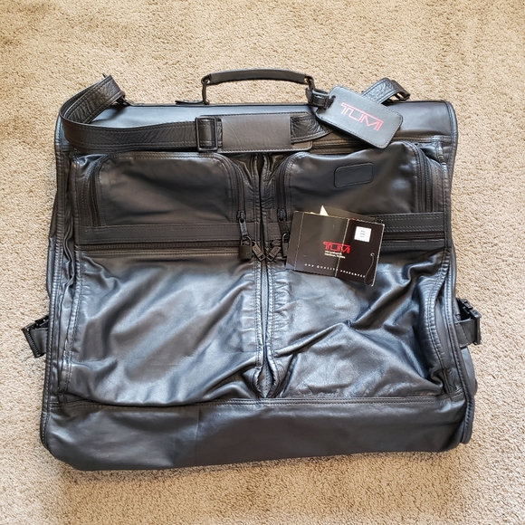 leather garment bag carry on